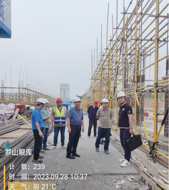 集團公司資產經營部赴羅山國家糧食儲備庫開展國慶前工程安全生產檢查